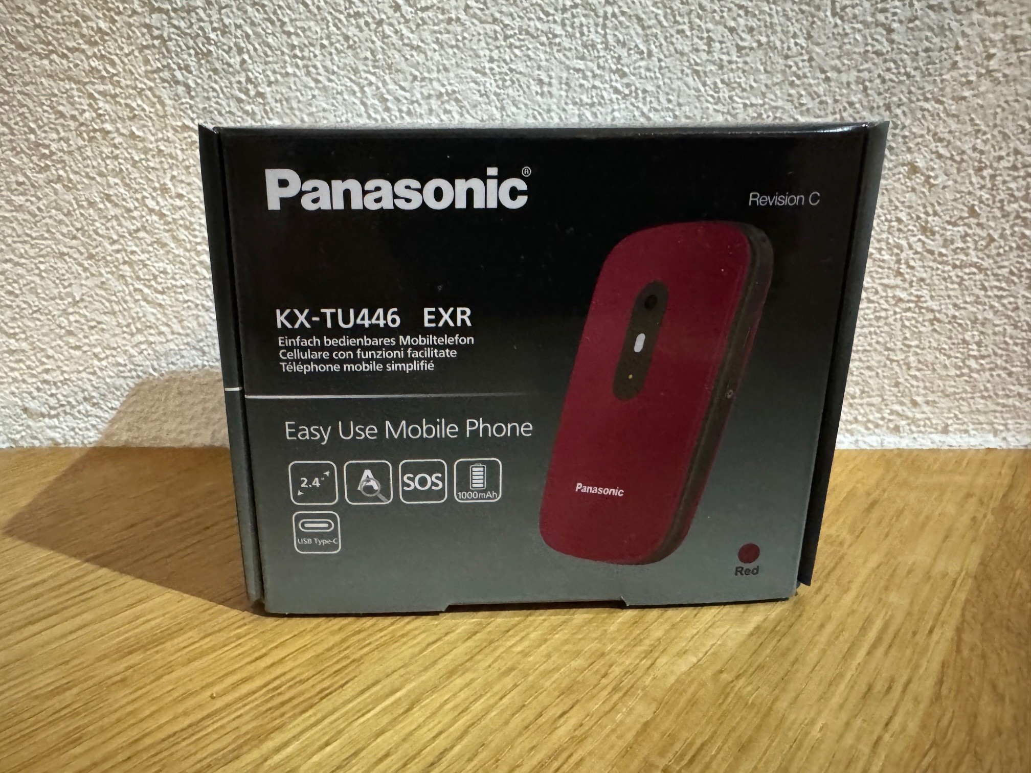 panasonic kx-tu446 exr revison in der Farbe Rot